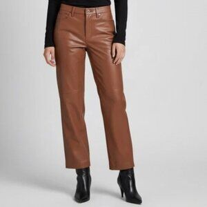 NWT BLANKNYC Baxter Faux Vegan Leather Ribcage Straight Leg Pants sz 30